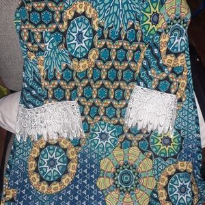 Half Sleeve multi color blouse/ Women